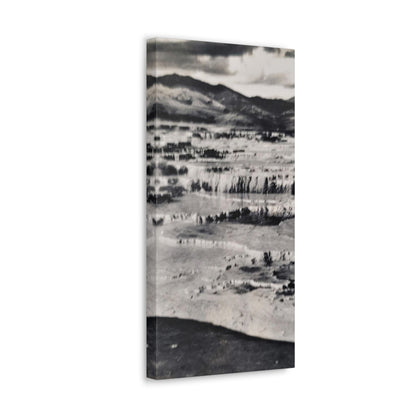 Springs at top of Jupiter Terrace Yellowstone Canvas Gallery Wraps