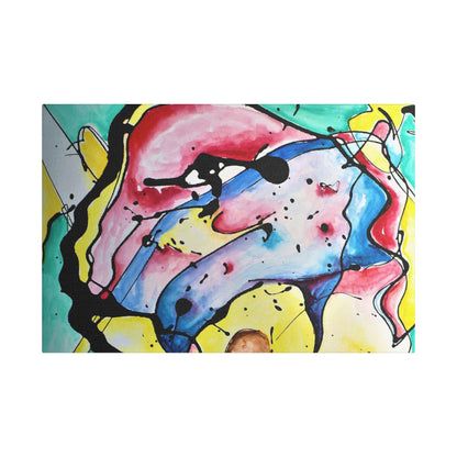 3rd Eye Sundae Satin Canvas Stretched - Kia Day Design