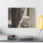 Michigan Ave Chicago Satin Canvas Stretched 24″ x 18″ (Horizontal) 1.5"