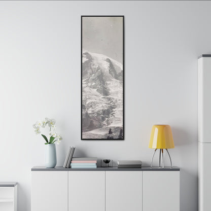 Mount Rainier Gallery Canvas Wraps Vertical Frame 20″ x 60″ Premium Gallery Wraps (1.25″) Black