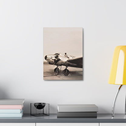 Refueling Mid-Contintent Chief Line Omaha Airport 1939 Stretched Canvas 1.5" 12″ x 16″