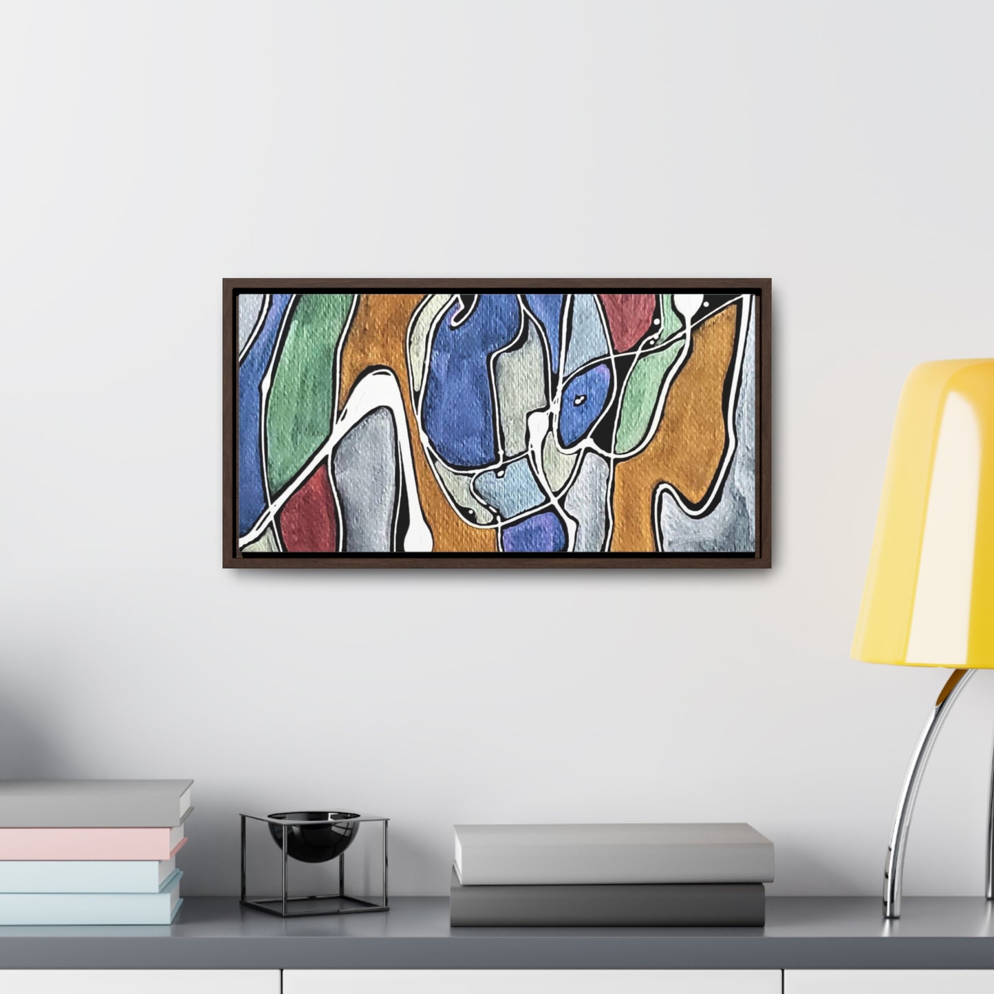 Blue Girl Gallery Canvas Wraps, Horizontal Frame