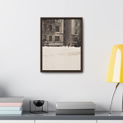 430 W 119th St New York Gallery Canvas Wraps Vertical Frame 12″ x 16″ Premium Gallery Wraps (1.25″) white black