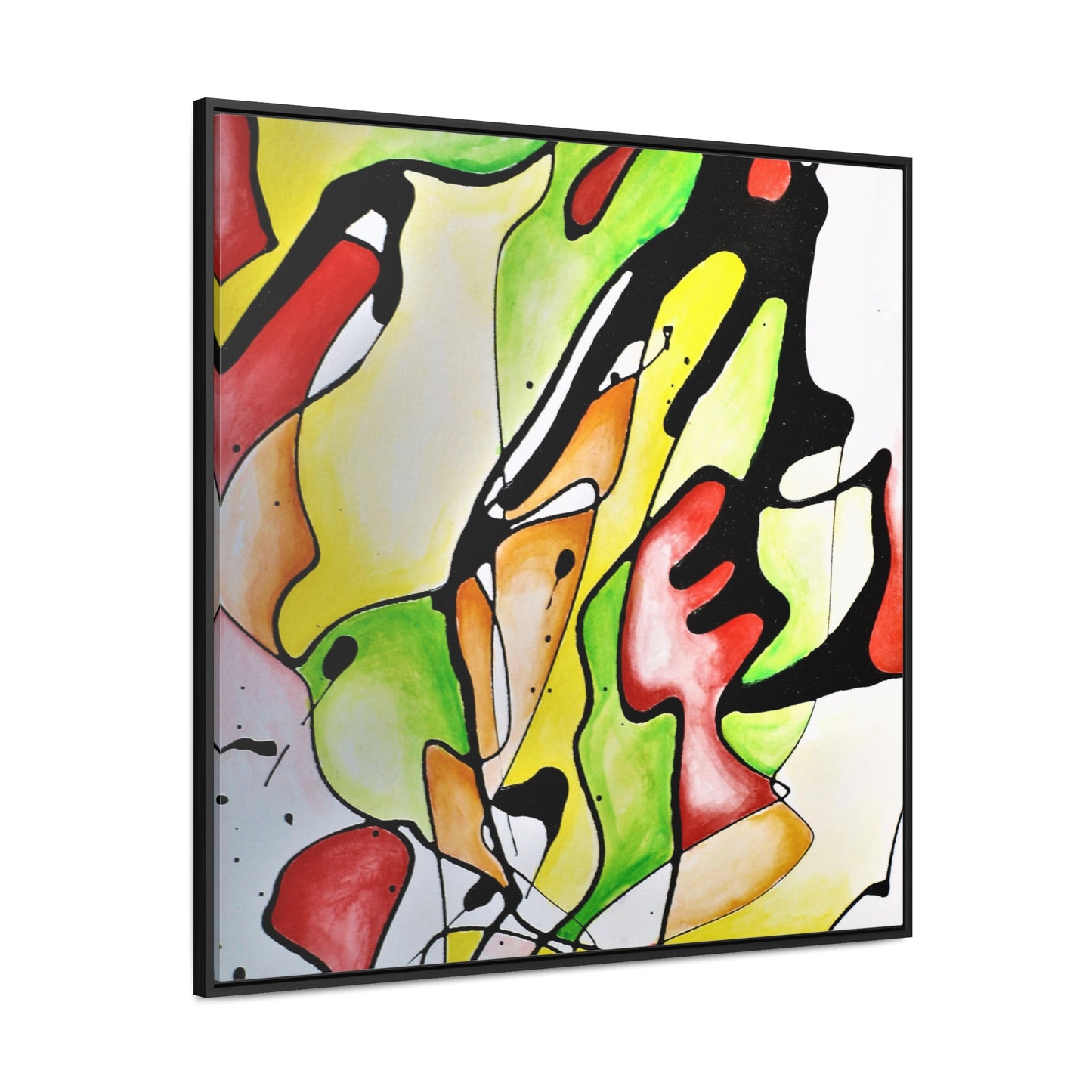 Red Mushroom Gallery Canvas Wraps, Square Frame