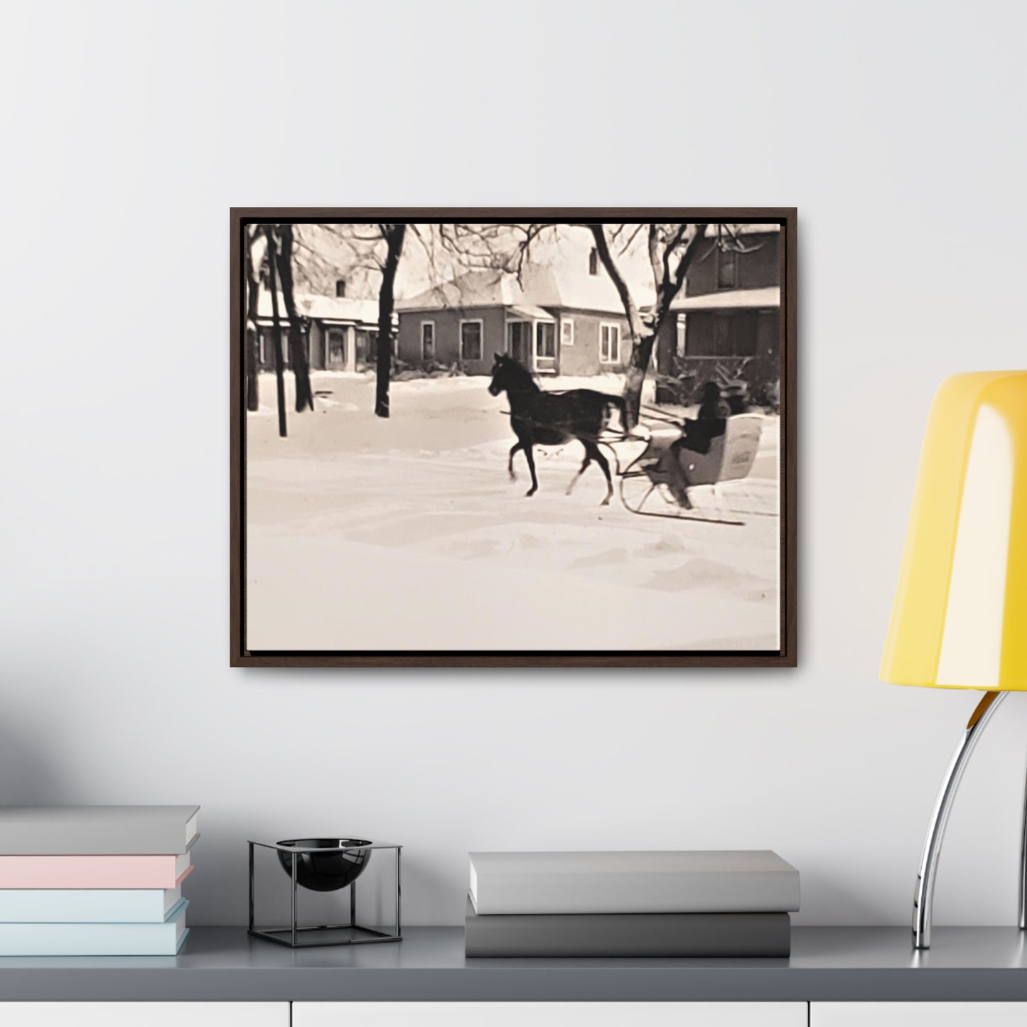 Carriage Ride Gallery Canvas Wraps, Horizontal Frame