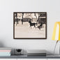 Carriage Ride Gallery Canvas Wraps Horizontal Frame 20″ x 16″ Walnut Premium Gallery Wraps (1.25″)