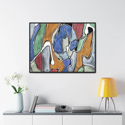 Blue Girl Gallery Canvas Wraps Horizontal Frame