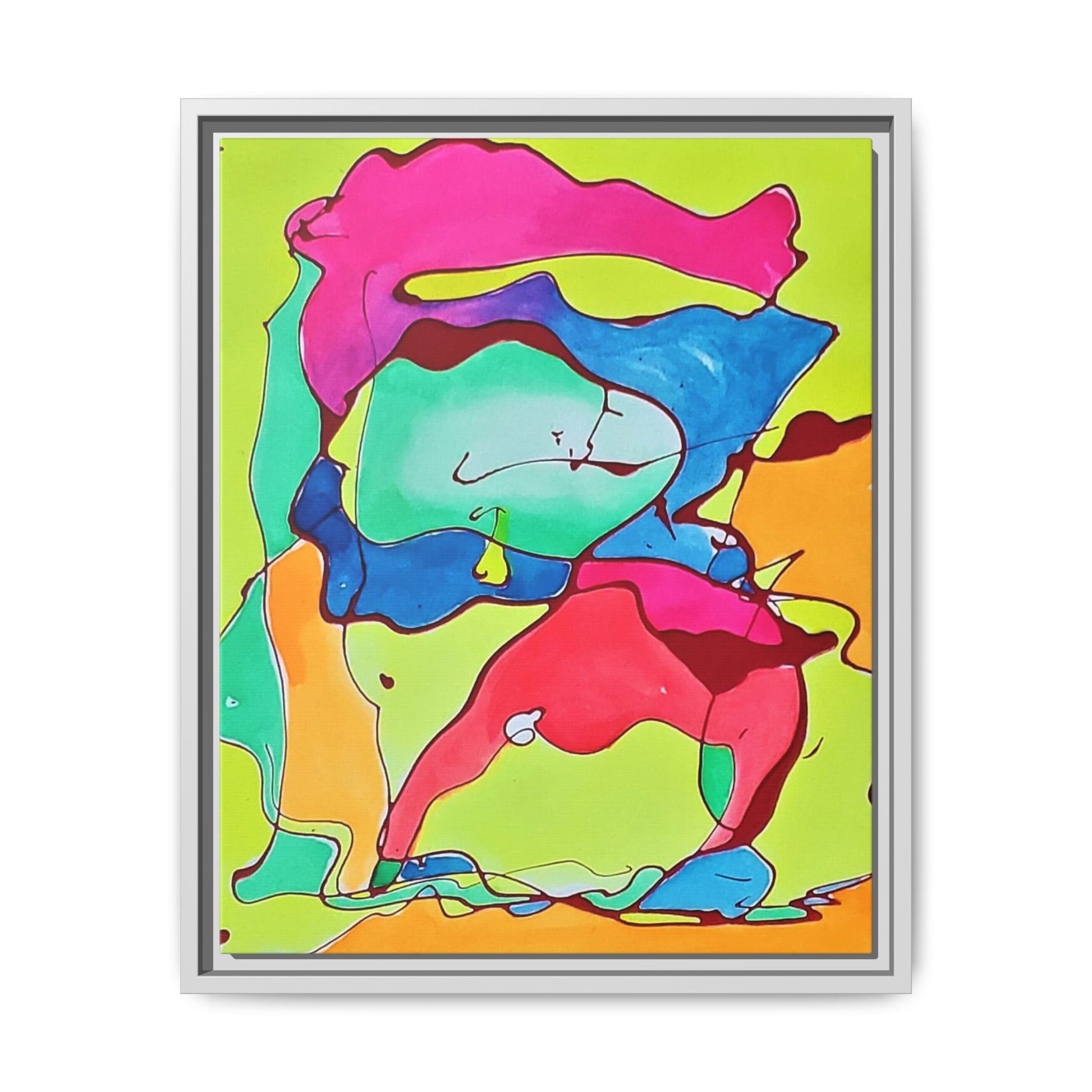 Kool Kid Matte Canvas Framed - Kia Day Design