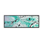 Teal Burst Gallery Canvas Wraps, Horizontal Frame 36″ x 12″ Premium Gallery Wraps (1.25″)