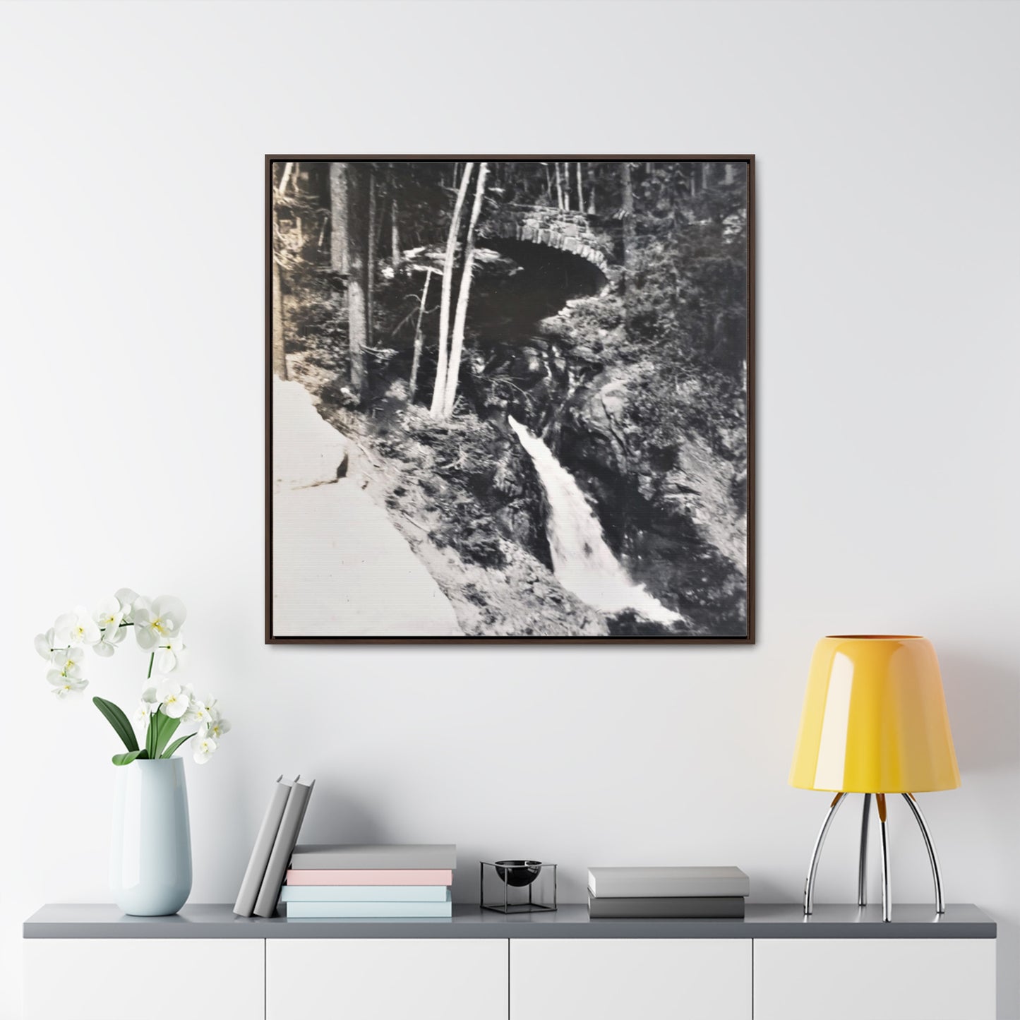 Narada Falls Yellowstone Gallery Canvas Wraps, Square Frame