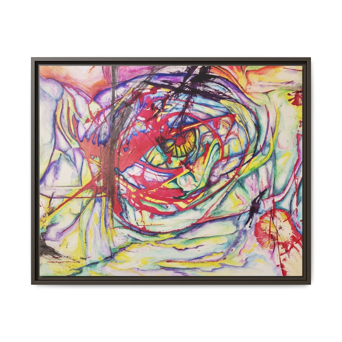 The Eye Framed Art Print - Kia Day Design