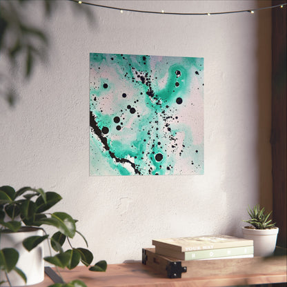 Teal Burst Fine Art Posters