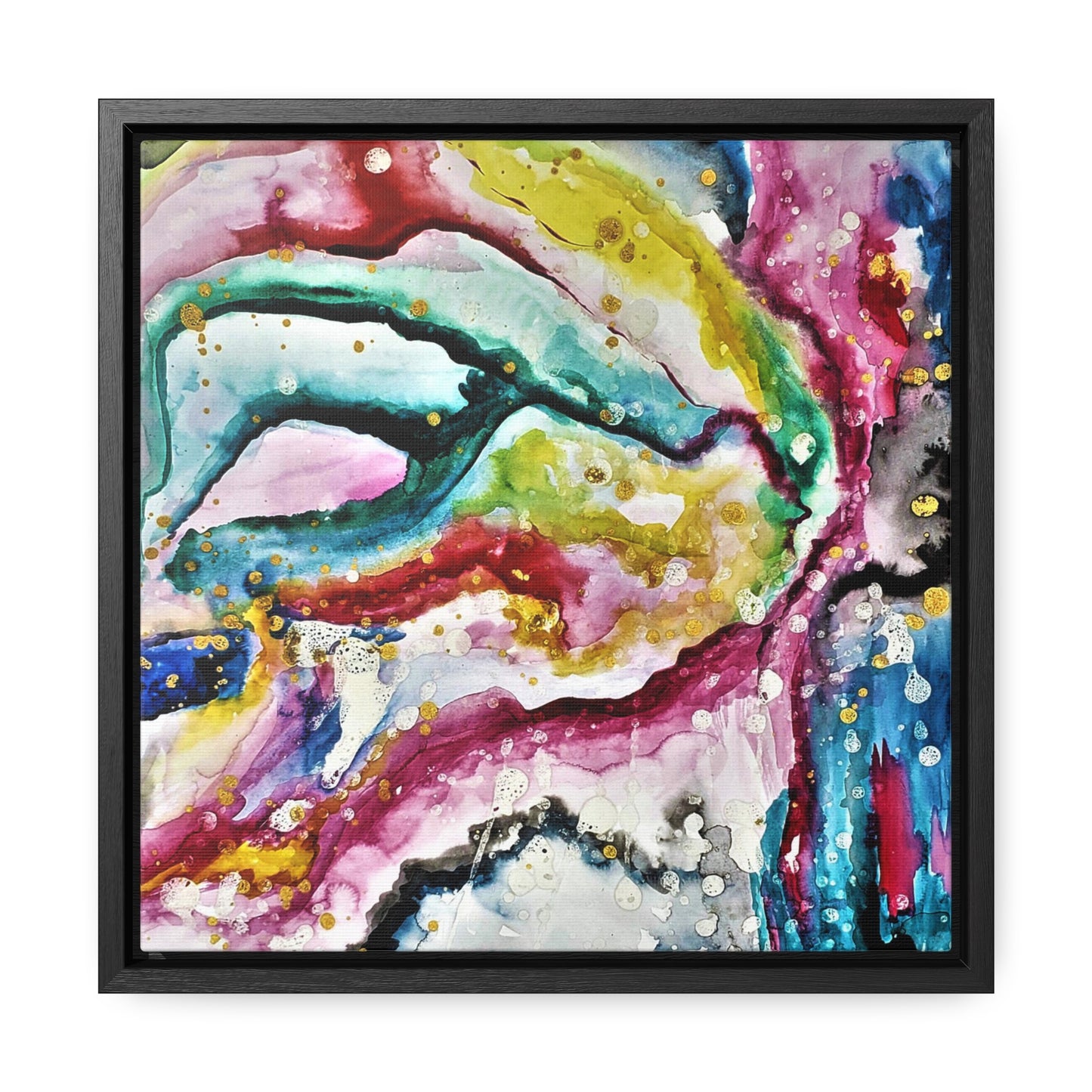 Cosmic Face Gallery Canvas Wraps, Square Frame