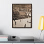Rockefeller Plaza Easter 1945 Gallery Canvas Wraps Vertical Frame 16″ x 20″ 1.25" Walnut