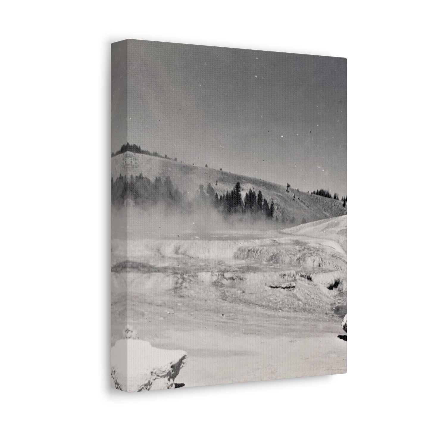 Mammoth Hot Springs Stretched Canvas