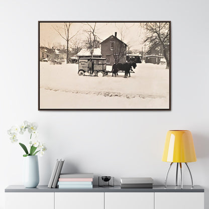 Milk Man Gallery Canvas Wraps Horizontal Frame 48″ x 32″ Walnut 1.25"
