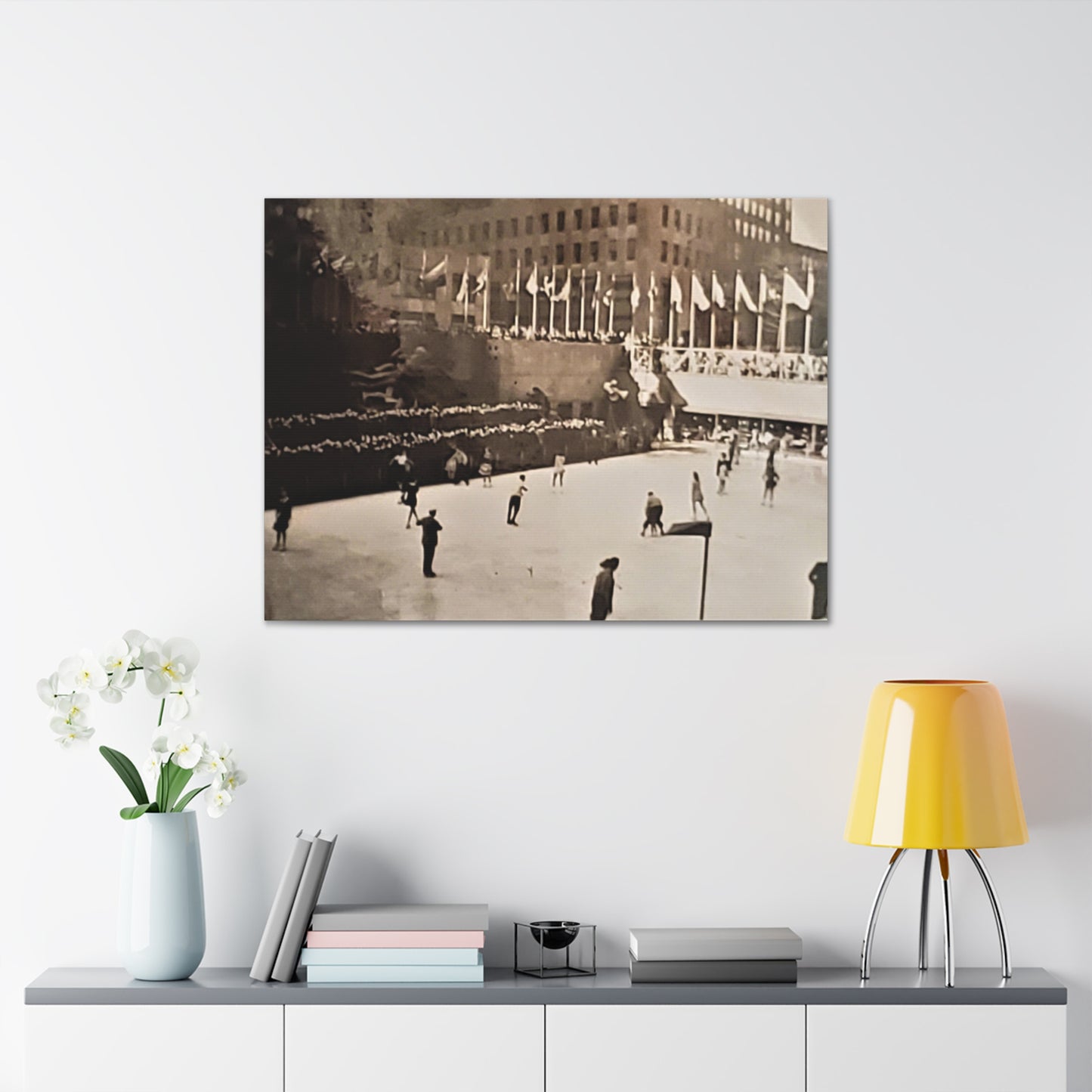 Rockefeller Plaza Easter 1945 Canvas Gallery Wraps