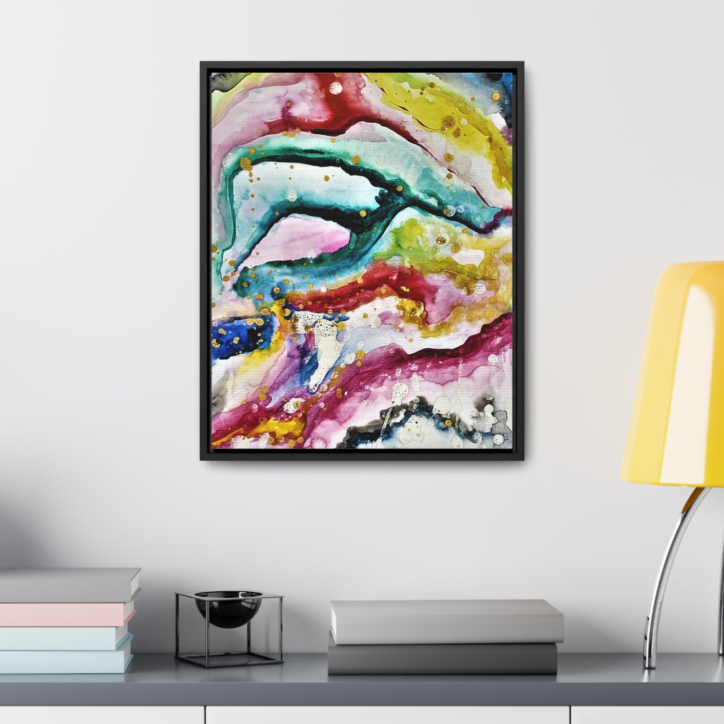 Cosmic Face Gallery Canvas Wraps, Vertical Frame