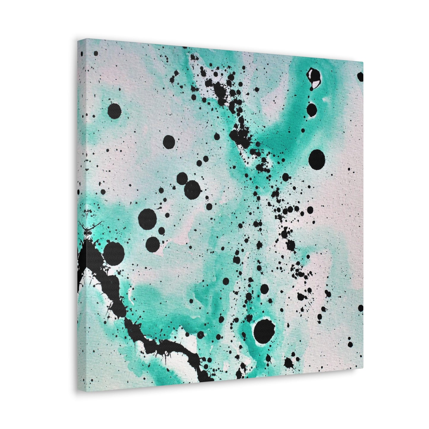 Teal Burst Canvas Gallery Wraps