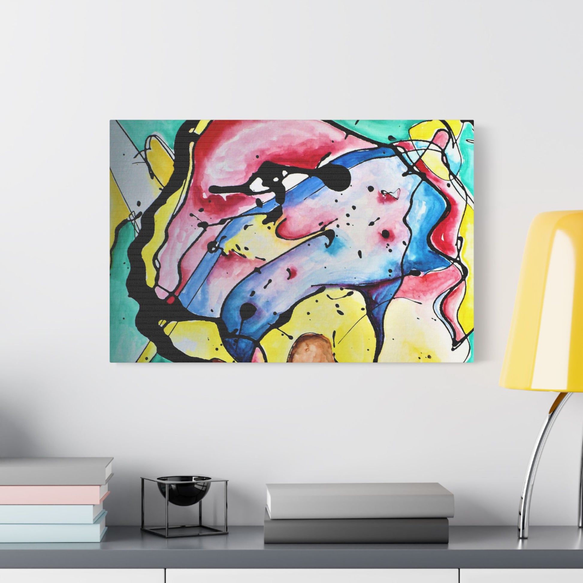 3rd Eye Sundae Satin Canvas Stretched - Kia Day Design