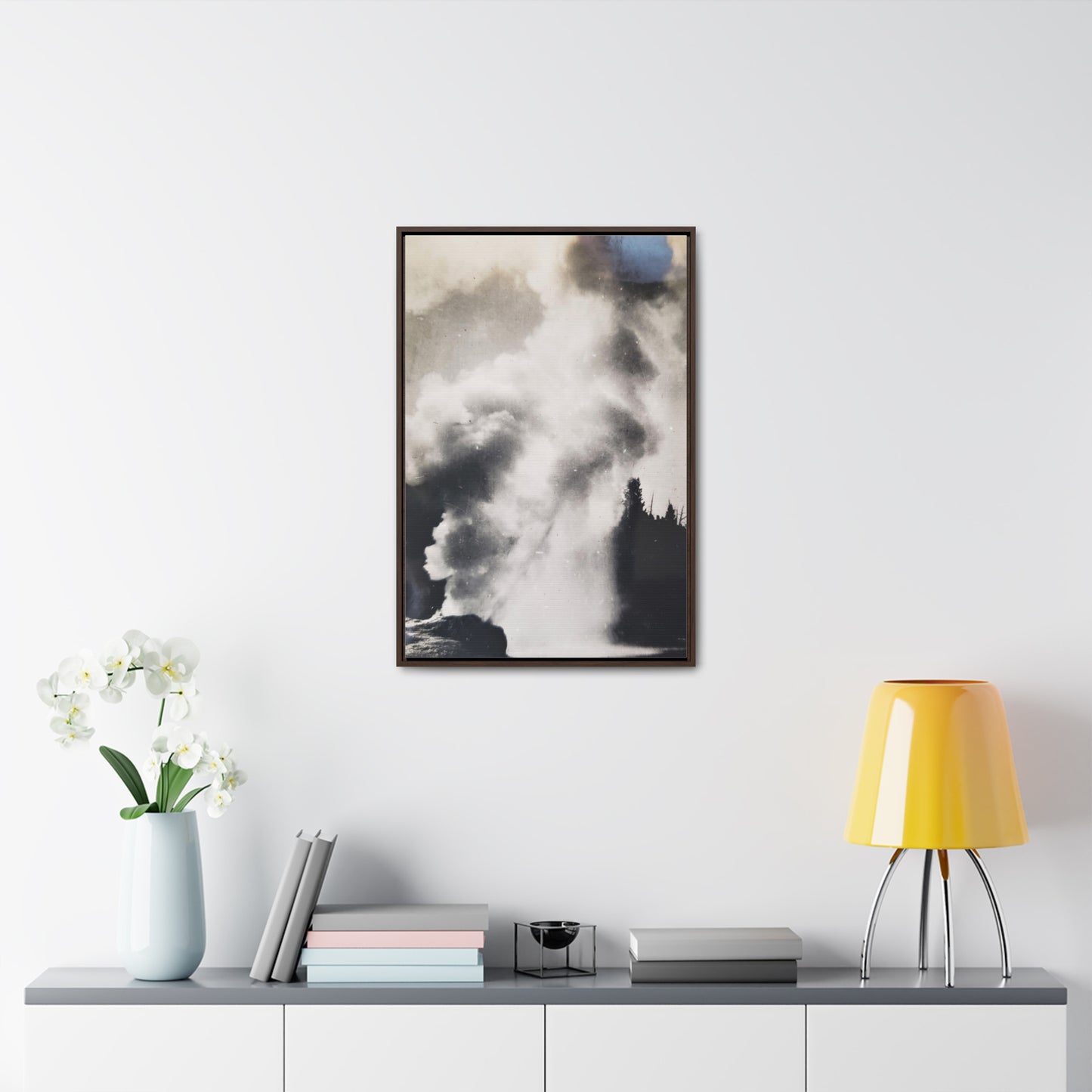 Riverside Geyser Yellowstone Gallery Canvas Wraps, Vertical Frame