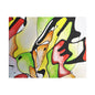 Red Mushroom Satin Canvas Stretched 14″ x 11″ (Horizontal) 1.5"