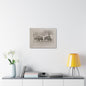 Buffalo at Redwood Falls Stretched Canvas 1.5" 24″ x 18″