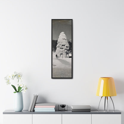 Liberty Cap Yellowstone Gallery Canvas Wraps Vertical Frame 12″ x 36″ 1.25" Black