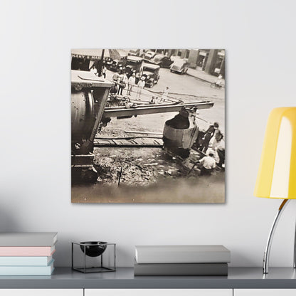 Concrete Worker Canvas Gallery Wraps 20″ x 20″ 1.25"