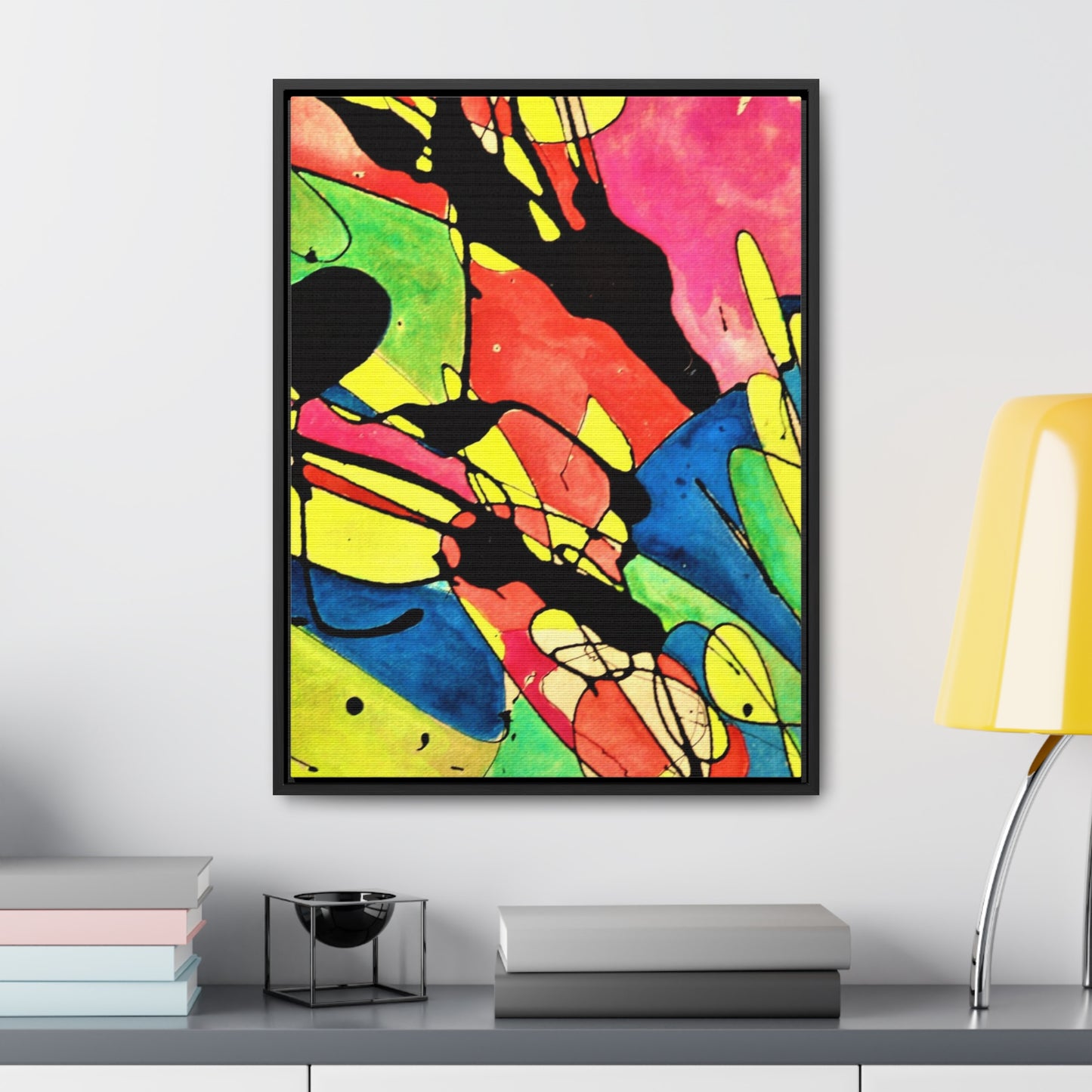 Exploding Earth Gallery Canvas Wraps, Vertical Frame