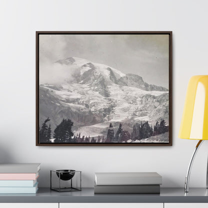 Mount Rainier Gallery Canvas Wraps Horizontal Frame 24″ x 20″ Walnut Premium Gallery Wraps (1.25″)