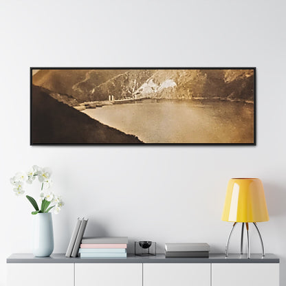 Morris Dam Lake Gallery Canvas Wraps Horizontal Frame 60″ x 20″ Black 1.25"