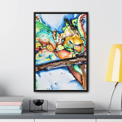 Owl In Flight Gallery Canvas Wraps, Vertical Frame