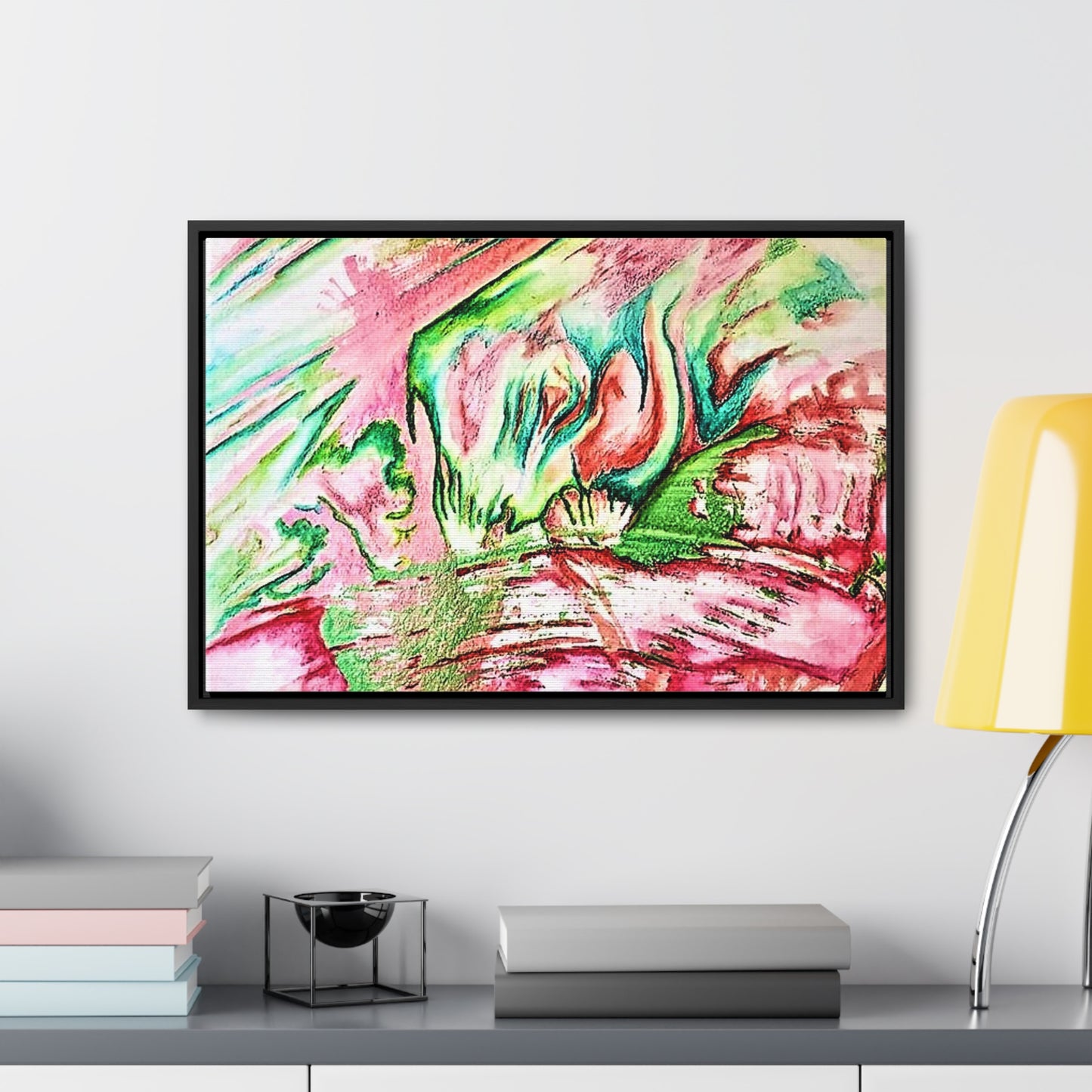 Pink Forest Gallery Canvas Wraps, Horizontal Frame