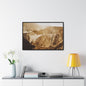 Back View Morris Dam Spillway Gallery Canvas Wraps Horizontal Frame 36″ x 24″ Black 1.25"