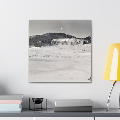 Mammoth Hot Springs Yellowstone Canvas Gallery Wraps 20″ x 20″ 1.25"