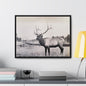 Yellowstone Bull Elk Gallery Canvas Wraps Horizontal Frame 24″ x 18″ Black Premium Gallery Wraps (1.25″)