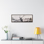 Yellowstone Bull Elk Gallery Canvas Wraps Horizontal Frame 36″ x 12″ Walnut Premium Gallery Wraps (1.25″)