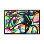 Peacock Gallery Canvas Wraps, Horizontal Frame 24″ x 16″ Black Premium Gallery Wraps (1.25″)