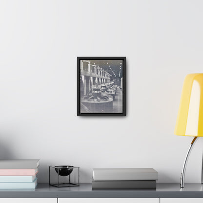 Boulder Dam Powerhouse Gallery Canvas Wraps Vertical Frame 8″ x 10″ 1.25" Black