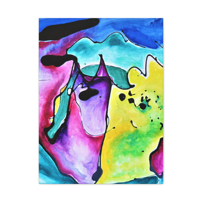 Cat Dog Stretched Canvas 1.5" 18″ x 24″