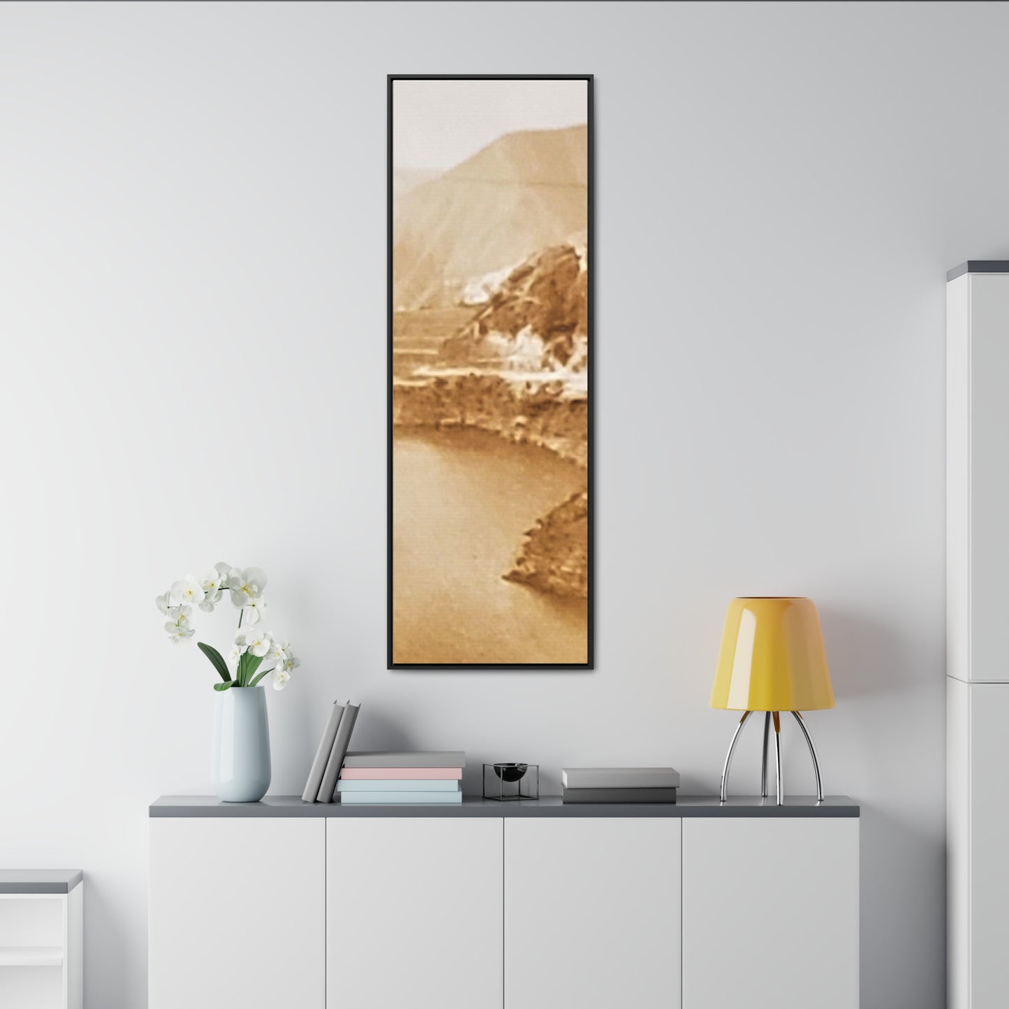 San Gabriel Dirt Fill Dam #1 Gallery Canvas Wraps, Vertical Frame