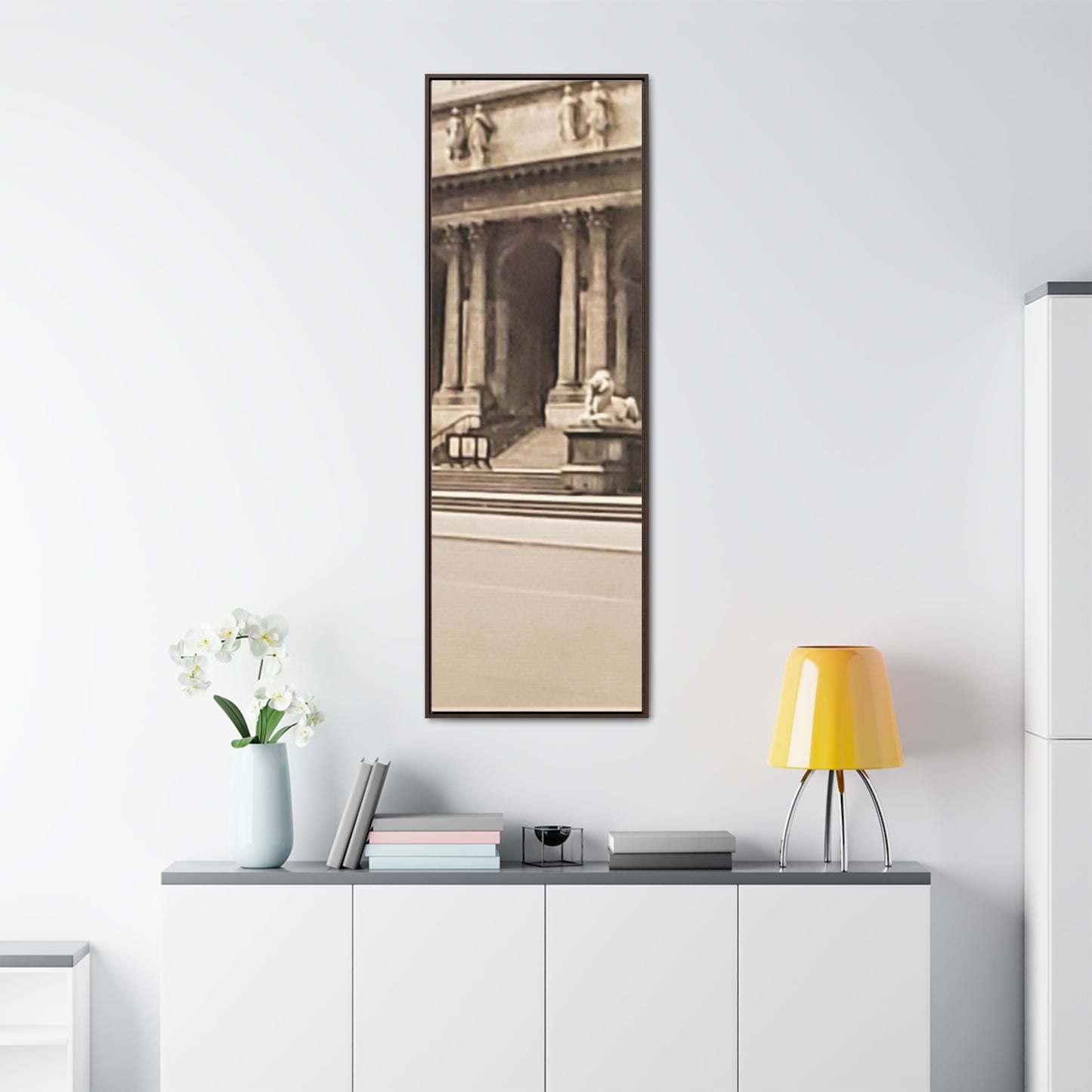 New York Public Library Gallery Canvas Wraps, Vertical Frame