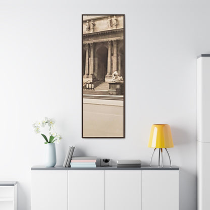 New York Public Library Gallery Canvas Wraps Vertical Frame 20″ x 60″ 1.25" Walnut