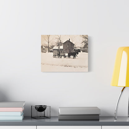 Milk Man Satin Canvas Stretched