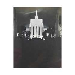 Golden Gate International Exposition Night Satin Canvas Stretched