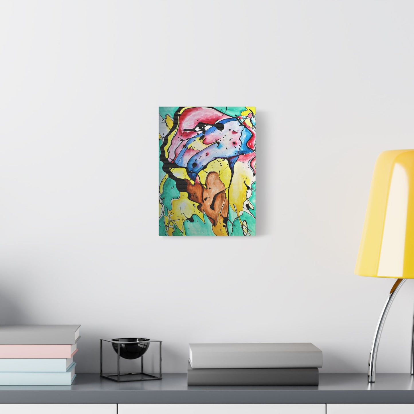 3rd Eye Sundae Satin Canvas Stretched - Kia Day Design