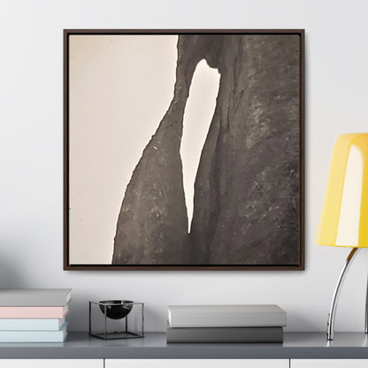 The Needles Eye Gallery Canvas Wraps Square Frame 30″ x 30″ Premium Gallery Wraps (1.25″) Walnut