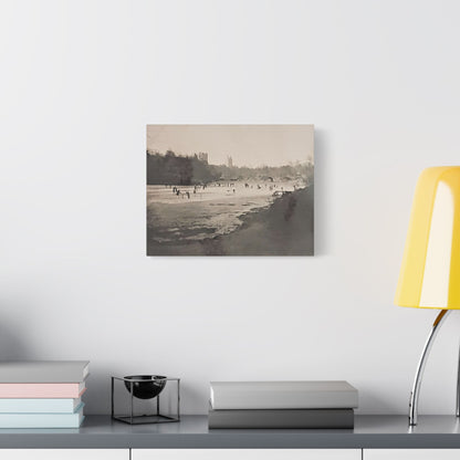 Central Park Satin Canvas Stretched