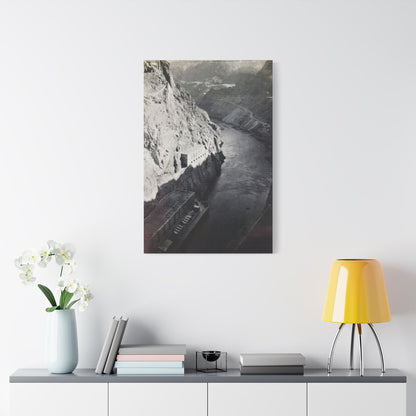 Boulder Dam Satin Canvas Stretched